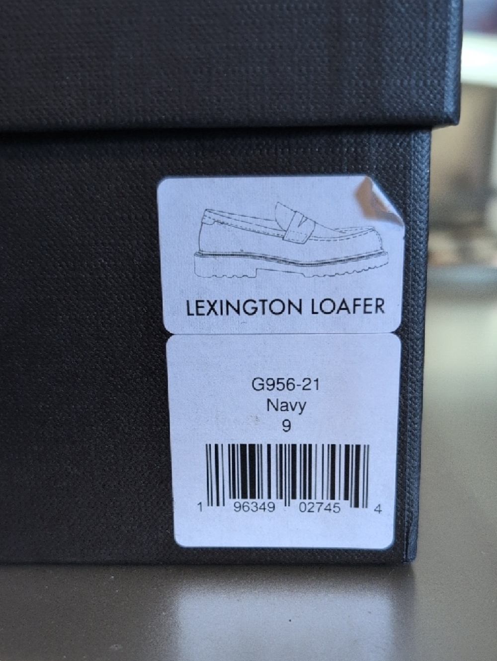 Good Man Brand Men's Suede Penny Loafers in Navy - Picture 4 of 4